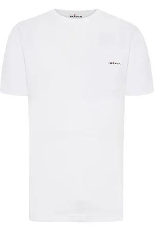 Kiton Top, Herre, Hvid, XL, Bomuld, Hvid T-shirt med Brystlomme