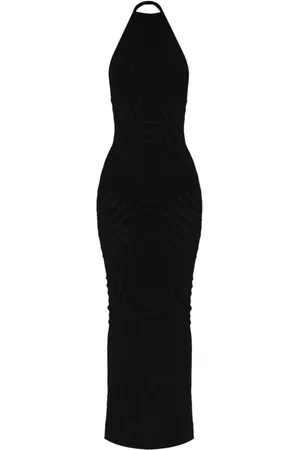 MISBHV Kjole, Dame, Sort, XS, Sort Halter Maxi Kjole