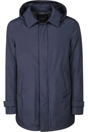 HERNO Frakke, Herre, Blå, S, Uld, Gore 2Layer Carcoat