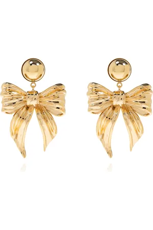 Dolce & Gabbana Tilbehør, Dame, Gul, ONE SIZE, Bueformede clip-on øreringe