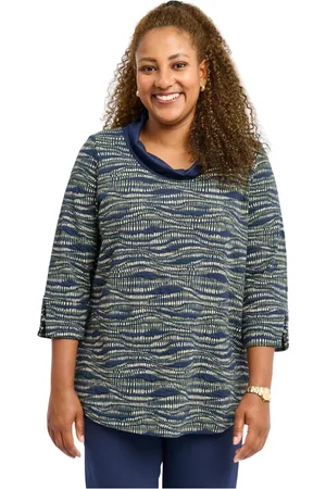 Pont Neuf Bluser & Skjorter, Dame, Blå, S, Uld, Klassisk Navy Bluse Steffi Model
