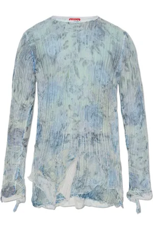 Diesel Top, unisex, Blå, L, Bomuld, Top K-Aasmos-A