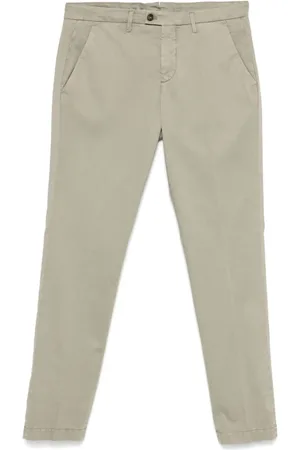 corneliani Bukser, Herre, Grøn, L, Bomuld, Lyocell Bomuldsbukser Drop 7 Design