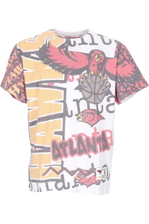 Mitchell & Ness Top, Herre, Flerfarvet, M, Bomuld, NBA Jumbotron 2.0 Tee Atlanta Hawks