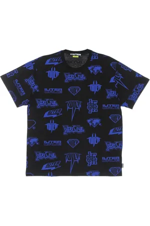 IUTER Top, Herre, Flerfarvet, XL, Bomuld, Sort Horn Allover Herre T-shirt