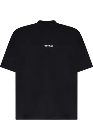 BONSAI Top, Herre, Sort, M, Bomuld, Sort bomuldst-shirt med frontlogo
