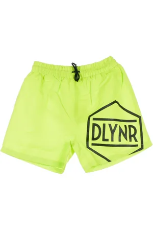 DOLLY NOIRE Badetøj, Herre, Grøn, XL, Fluo Grøn Logo Shorts til Mænd