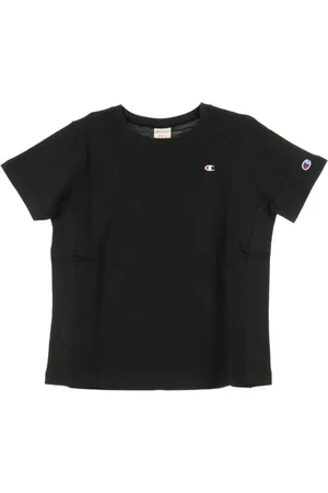 Champion Top, Dame, Sort, M, Sort Crewneck Tee til Kvinder