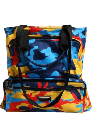 Dolce & Gabbana Taske, Dame, Flerfarvet, ONE SIZE, Nylon, Multifarvet Camo Nylon Tote Taske