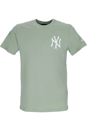 New Era Top, Herre, Grøn, S, Bomuld, NY Yankees Logo Grøn Tee