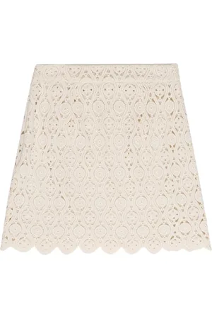 The New Society Nederdel, Dame, Hvid, S, Bomuld, Narciso Woman Nederdel