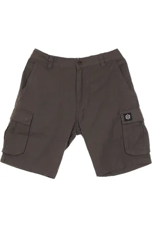 DOLLY NOIRE Shorts, Herre, Grå, S, Bomuld, Ripstop Cargo Shorts Antracit