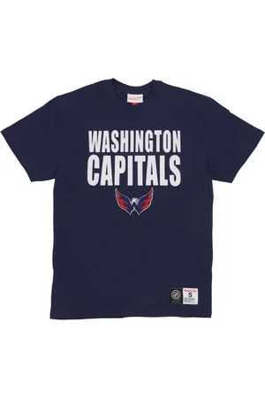 Mitchell & Ness Top, Herre, Blå, M, Bomuld, Washington Capitals NHL T-shirt