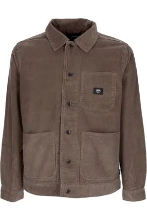 Vans Jakke, Herre, Brun, M, Bomuld, Corduroy Arbejdstøj Jakke med Krave
