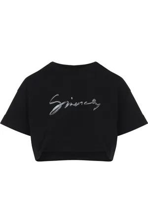 Givenchy Top, Dame, Sort, S, Uld, Stilfuld Cropped Tee