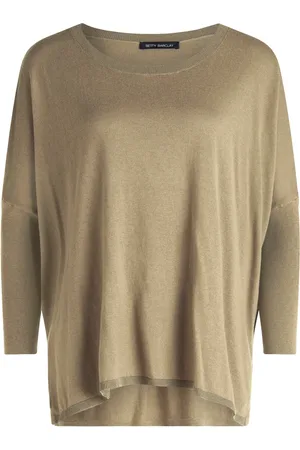 Betty Barclay Strik, Dame, Grøn, M, Tyl, Oversized Style Striktrøje