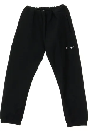 Champion Bukser, Dame, Sort, L, Sort elastisk manchet sweatpants tracksuit