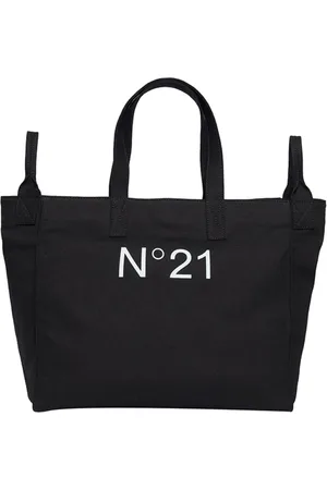 Nº21 Taske, Dame, Sort, ONE SIZE, Uld, Sort håndtaske med justerbar skulderrem