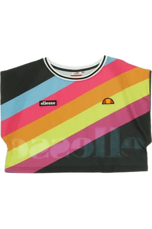 Ellesse Top, Dame, Flerfarvet, M, Sort Cropped T-shirt til Kvinder