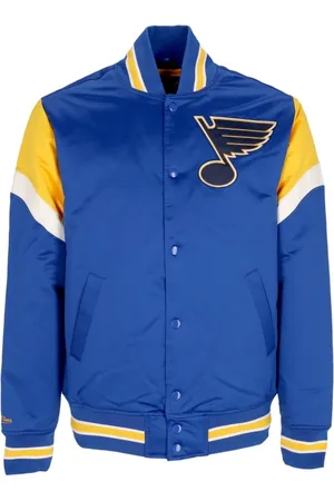 Mitchell & Ness Jakke, Herre, Blå, S, Polyester, NHL Heavyweight Bomber Jacket Stlblu