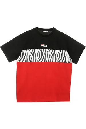 Fila Top, Herre, Flerfarvet, S, Uld, Herre Tee Sort/Rød/Hvid Stilfuld Skjorte