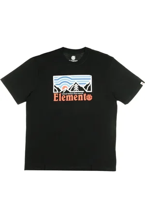 Element Top, Herre, Sort, XL, Sort Wander Flint Herre T-shirt