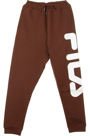 Fila Bukser, Herre, Brun, XS, Klassiske Fleece Tracksuit Bukser i Chokolade
