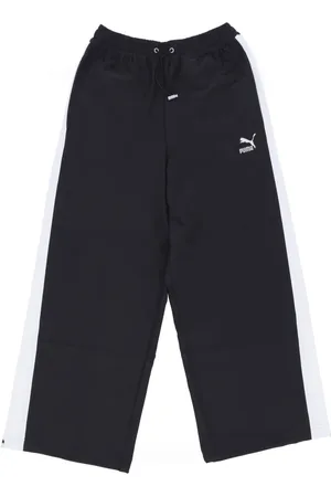 PUMA Bukser, Herre, Sort, S, Uld, Sort Sporty Lange Bukser med Snøre
