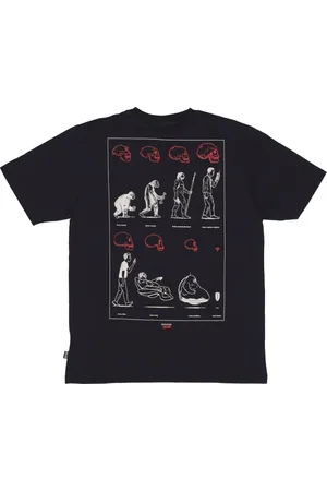 DOLLY NOIRE Top, Herre, Sort, S, Bomuld, Sort Crew Neck Tee med Logo