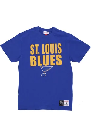 Mitchell & Ness Top, Herre, Blå, M, Bomuld, Stlblu Legendarisk Slub Tee Kortærmet
