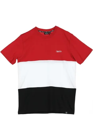 DOLLY NOIRE Top, Herre, Flerfarvet, XL, Rød/Hvid/Sort Jimmy T-Shirt