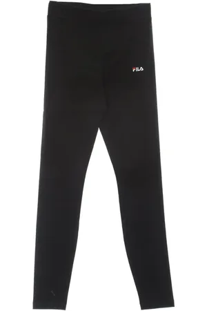 Fila Bukser, Dame, Sort, M, Bomuld, Sort elastisk talje leggings
