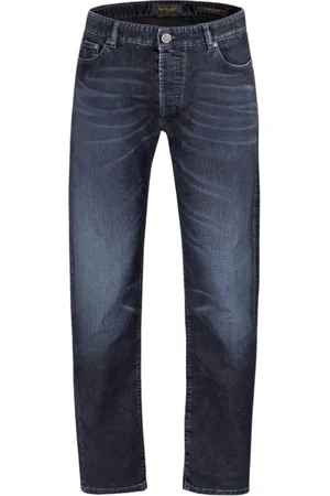 MOORER Jeans, Herre, Blå, W29, Bomuld, Pavel-28 Navy