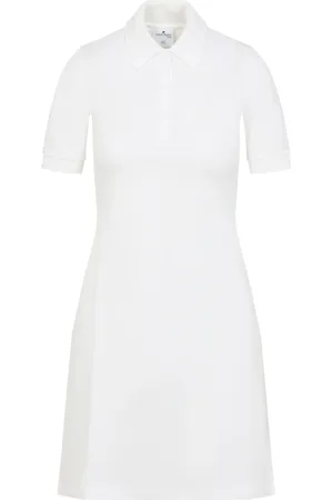 Courrèges Kjole, Dame, Hvid, M, Bomuld, Piqué Kjole