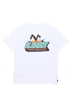 Element Top, Herre, Hvid, XL, Bomuld, Udendørs T-shirt Optisk Hvid Kort Ærme