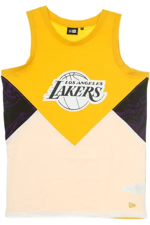 New Era Sport, Herre, Flerfarvet, XL, Uld, NBA Oil Slick Tank Loslak Guld/Hvid