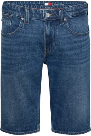 Tommy Hilfiger Shorts, Herre, Blå, W31, Bomuld, Blå Bomuldsblandings Lynlåsshorts