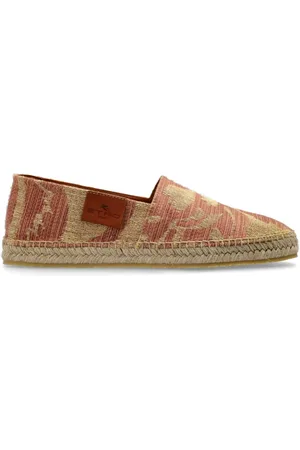 Etro Sko, Herre, Rød, 40 EU, Læder, Espadriller med Logo