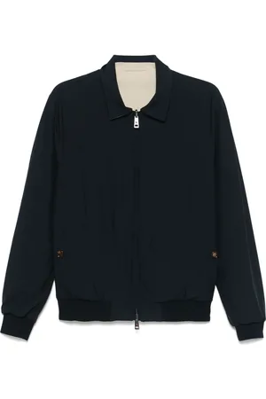 Kired Jakke, Herre, Blå, 2XL, Uld, Blå Vendbar Colin Jakke