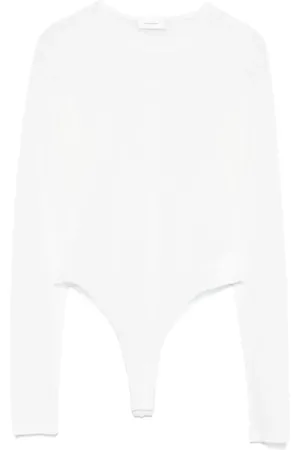 WARDROBE.NYC Top, Dame, Hvid, M, Polka Dot Bodysuit