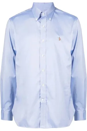 Ralph Lauren Skjorte, Herre, Blå, S, Bomuld, Langærmet skjorte