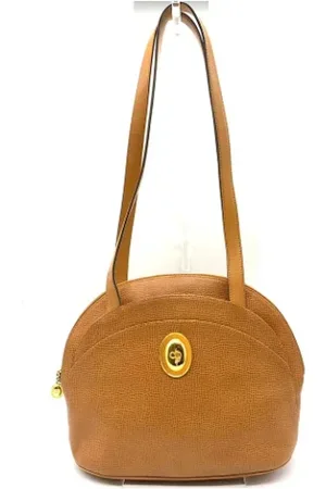 Dior Pre-owned, Dame, Brun, ONE SIZE, Uld, Pre-owned Laeder dior-tasker