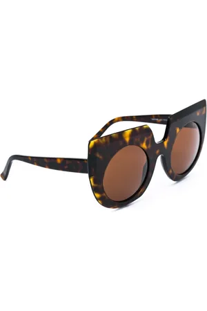 ANDY WOLF Tilbehør, Herre, Brun, ONE SIZE, Uld, Håndlavet Acetat Solbriller i Havana
