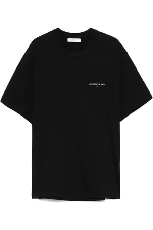 Ih Nom Uh Nit Top, Herre, Sort, 3XL, Bomuld, Sort Logo Print Bomuld T-shirt