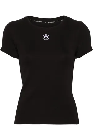 Marine Serre Top, Dame, Sort, M, Sorte T-shirts og Polos