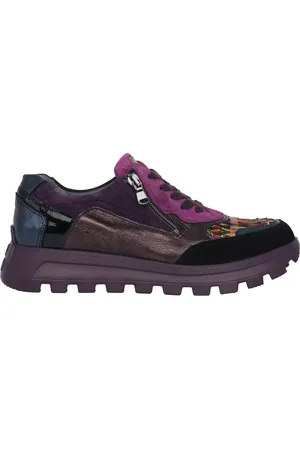 Waldläufer Sko, Dame, Lilla, 37 1/2 EU, Uld, Lilla Mix Brede Fit Sneaker