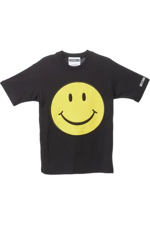 Moschino Top, Dame, Sort, L, Bomuld, Bomuld Smiley T-shirt i Sort