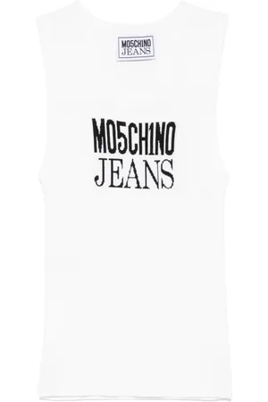Moschino Top, Dame, Hvid, L, Hvid Top til Kvinder