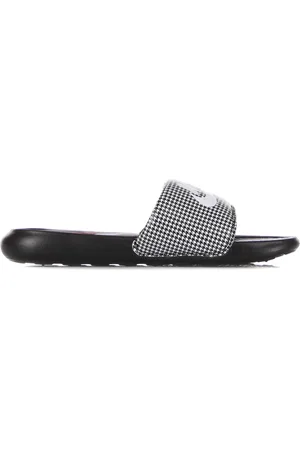 Nike Sko, Dame, Sort, 40 1/2 EU, Uld, Sort/Hvid Slide Sandaler til Kvinder