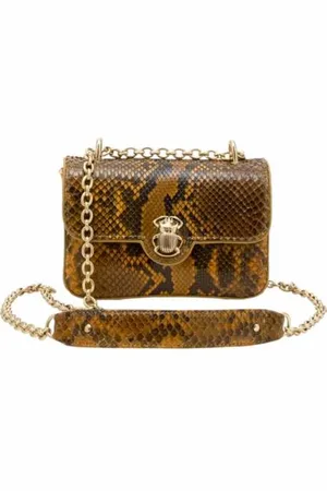 CLARIS VIROT Taske, Dame, Brun, ONE SIZE, Python Ranch Mini Ava Taske